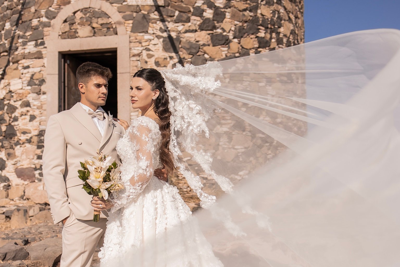Gelin ve damat düğün fotoğrafı